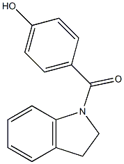 4-(2,3-dihydro-1H-indol-1-ylcarbonyl)phenol Struktur