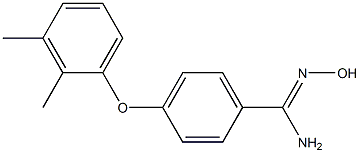 4-(2,3-dimethylphenoxy)-N'-hydroxybenzene-1-carboximidamide Struktur