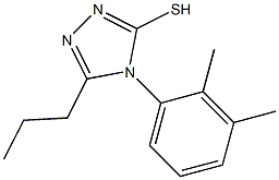 4-(2,3-dimethylphenyl)-5-propyl-4H-1,2,4-triazole-3-thiol Struktur