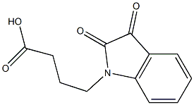 4-(2,3-dioxo-2,3-dihydro-1H-indol-1-yl)butanoic acid Struktur