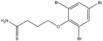 4-(2,4,6-tribromophenoxy)butanethioamide Struktur