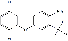 4-(2,5-dichlorophenoxy)-2-(trifluoromethyl)aniline Struktur