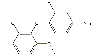 4-(2,6-dimethoxyphenoxy)-3-fluoroaniline Struktur