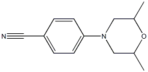 4-(2,6-dimethylmorpholin-4-yl)benzonitrile Struktur