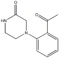 4-(2-acetylphenyl)piperazin-2-one Struktur