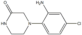 4-(2-amino-4-chlorophenyl)piperazin-2-one Struktur