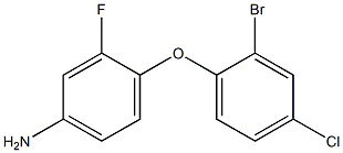 4-(2-bromo-4-chlorophenoxy)-3-fluoroaniline Struktur