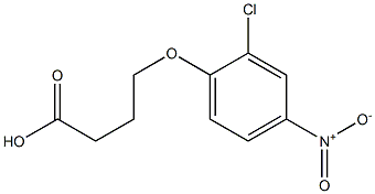 4-(2-chloro-4-nitrophenoxy)butanoic acid Struktur