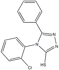 4-(2-chlorophenyl)-5-phenyl-4H-1,2,4-triazole-3-thiol Struktur