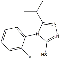 4-(2-fluorophenyl)-5-(propan-2-yl)-4H-1,2,4-triazole-3-thiol Struktur