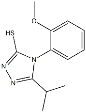 4-(2-methoxyphenyl)-5-(propan-2-yl)-4H-1,2,4-triazole-3-thiol Struktur