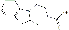 4-(2-methyl-2,3-dihydro-1H-indol-1-yl)butanethioamide Struktur