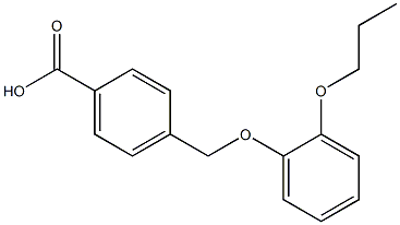 4-(2-propoxyphenoxymethyl)benzoic acid Struktur