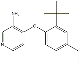 4-(2-tert-butyl-4-ethylphenoxy)pyridin-3-amine Struktur