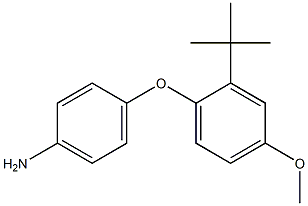 4-(2-tert-butyl-4-methoxyphenoxy)aniline Struktur