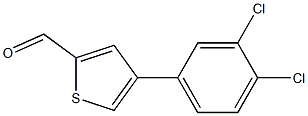 4-(3,4-dichlorophenyl)thiophene-2-carbaldehyde Struktur