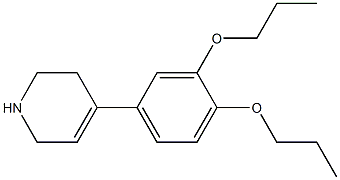 4-(3,4-dipropoxyphenyl)-1,2,3,6-tetrahydropyridine Struktur