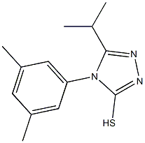 4-(3,5-dimethylphenyl)-5-(propan-2-yl)-4H-1,2,4-triazole-3-thiol Struktur