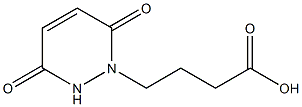 4-(3,6-dioxo-1,2,3,6-tetrahydropyridazin-1-yl)butanoic acid Struktur