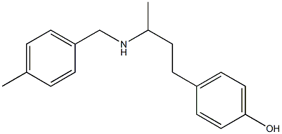 4-(3-{[(4-methylphenyl)methyl]amino}butyl)phenol Struktur