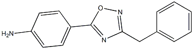 4-(3-benzyl-1,2,4-oxadiazol-5-yl)aniline Struktur