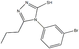 4-(3-bromophenyl)-5-propyl-4H-1,2,4-triazole-3-thiol Struktur