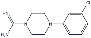 4-(3-chlorophenyl)piperazine-1-carboximidamide Struktur