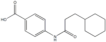 4-(3-cyclohexylpropanamido)benzoic acid Struktur