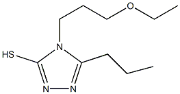 4-(3-ethoxypropyl)-5-propyl-4H-1,2,4-triazole-3-thiol Struktur