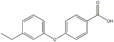 4-(3-ethylphenoxy)benzoic acid Struktur