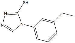 4-(3-ethylphenyl)-4H-1,2,4-triazole-3-thiol Struktur