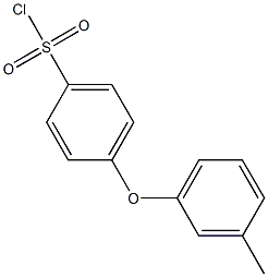 4-(3-methylphenoxy)benzenesulfonyl chloride Struktur