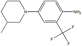 4-(3-methylpiperidin-1-yl)-2-(trifluoromethyl)aniline Struktur