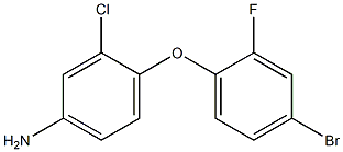 4-(4-bromo-2-fluorophenoxy)-3-chloroaniline Struktur