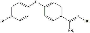 4-(4-bromophenoxy)-N'-hydroxybenzene-1-carboximidamide Struktur