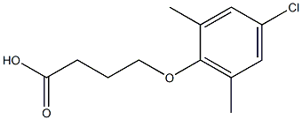 4-(4-chloro-2,6-dimethylphenoxy)butanoic acid Struktur