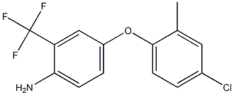 4-(4-chloro-2-methylphenoxy)-2-(trifluoromethyl)aniline Struktur