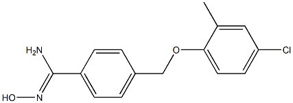 4-(4-chloro-2-methylphenoxymethyl)-N'-hydroxybenzene-1-carboximidamide Struktur