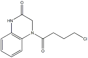 4-(4-chlorobutanoyl)-1,2,3,4-tetrahydroquinoxalin-2-one Struktur