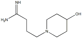 4-(4-hydroxypiperidin-1-yl)butanimidamide Struktur