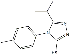 4-(4-methylphenyl)-5-(propan-2-yl)-4H-1,2,4-triazole-3-thiol Struktur