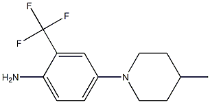 4-(4-methylpiperidin-1-yl)-2-(trifluoromethyl)aniline Struktur