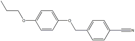 4-(4-propoxyphenoxymethyl)benzonitrile Struktur