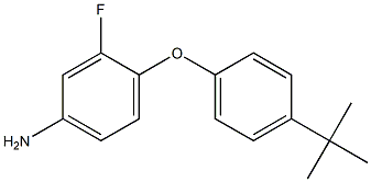 4-(4-tert-butylphenoxy)-3-fluoroaniline Struktur