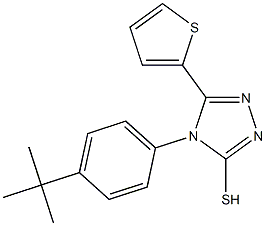 4-(4-tert-butylphenyl)-5-(thiophen-2-yl)-4H-1,2,4-triazole-3-thiol Struktur