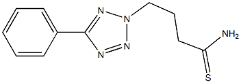 4-(5-phenyl-2H-1,2,3,4-tetrazol-2-yl)butanethioamide Struktur