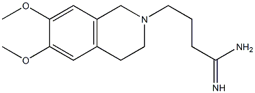 4-(6,7-dimethoxy-3,4-dihydroisoquinolin-2(1H)-yl)butanimidamide Struktur