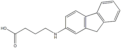 4-(9H-fluoren-2-ylamino)butanoic acid Struktur