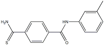 4-(aminocarbonothioyl)-N-(3-methylphenyl)benzamide Struktur