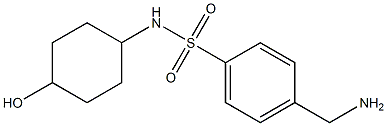 4-(aminomethyl)-N-(4-hydroxycyclohexyl)benzenesulfonamide Struktur